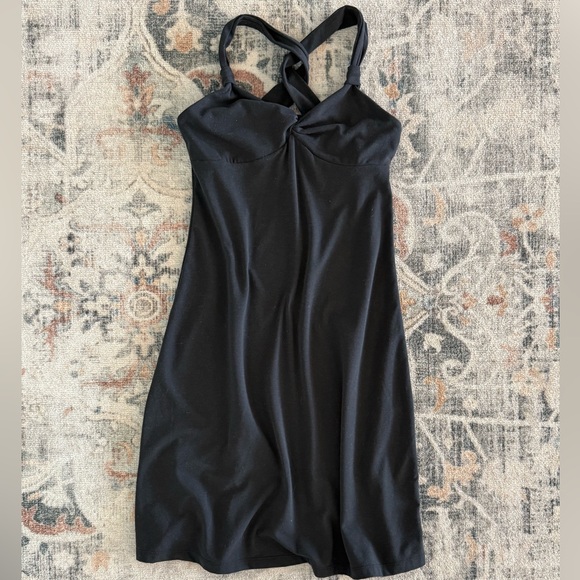 Prana Manori Twist-Front Dress | Size Small | Black - Picture 2 of 6